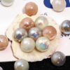 oly-d7cb669edead8feccc8e8f1575d95b55 Wholesale Uv Plated Milk Tea Cat Eye Beads High Gloss Acrylic Small Round Beads DIY Beaded Pen Mobile Phone Chain Beads Loose Beads