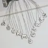 Wholesale Brass Simple Style Plating Letter Pendant Necklace
