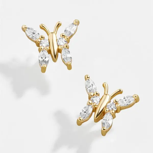 Wholesale Ear Cartilage Rings & Studs Animal Brass Gem