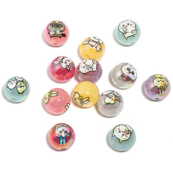 Wholesale Cartoon animal print beaded