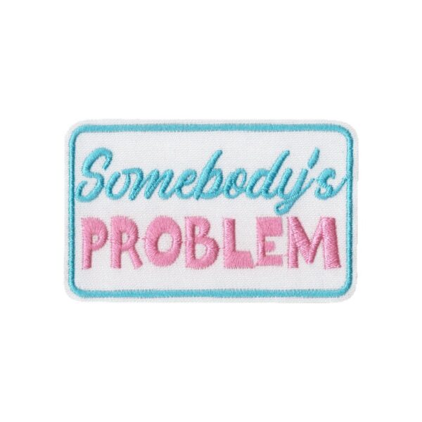 oly-d7fe2beaf0f617c8cd591fcd90029291 Wholesale Bar main image denim embroidered fabric patch pink lady patch