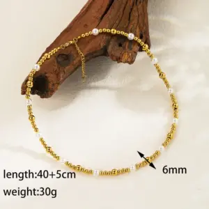 Necklace-Gold 6mm