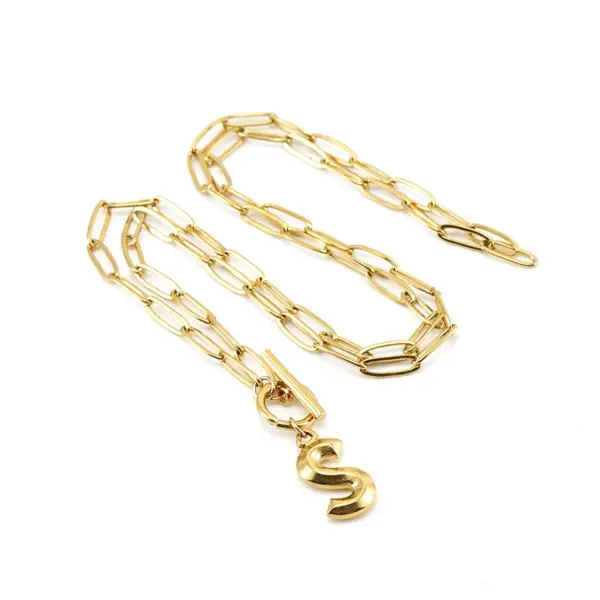Wholesale Fashion Letter Titanium Steel Plating Pendant Necklace 1 Piece