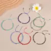 Wholesale Simple Style Geometric Natural Stone Knitting Drawstring Bracelets