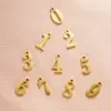 Wholesale PVD Coated 18K Gold Real Gold Plated Number Stainless Steel Simple Style Waterproof Non Tarnish