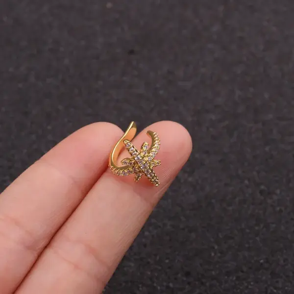 Wholesale Exaggerated U Shape Copper Earrings