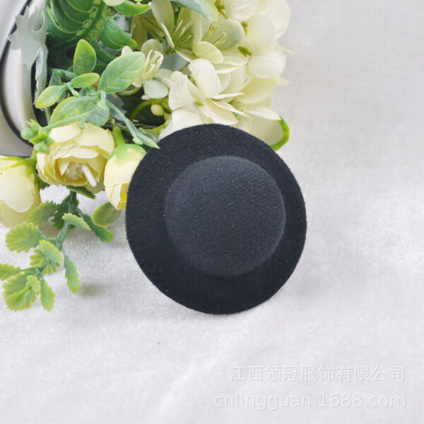 Wholesale Brushed Top Hat Hairpin Jewelry Naked Hat 7cm Hair Accessories Hat Embryo Yiwu Wholesale Decorations