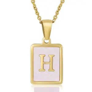 Pink Shell H (Including Chain) / 18K