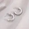 PVD Coated Real Gold Plated C Shape Titanium Steel Simple Style Waterproof Non Tarnish Earrings
