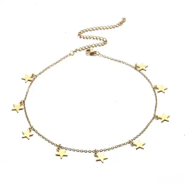 Wholesale 1 Piece Star Foot Anklet Stainless Steel Women'S Simple Style Anklet