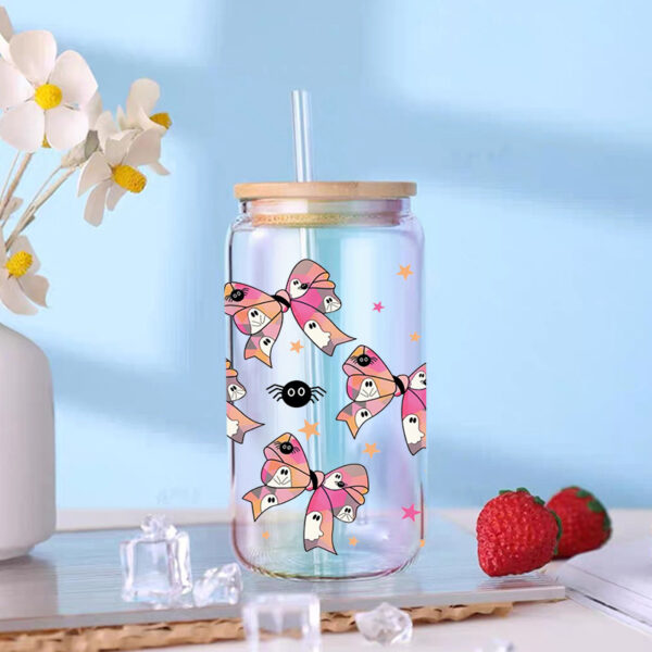 Wholesale Cute little bow 16oz Cup UV DTF Wraps