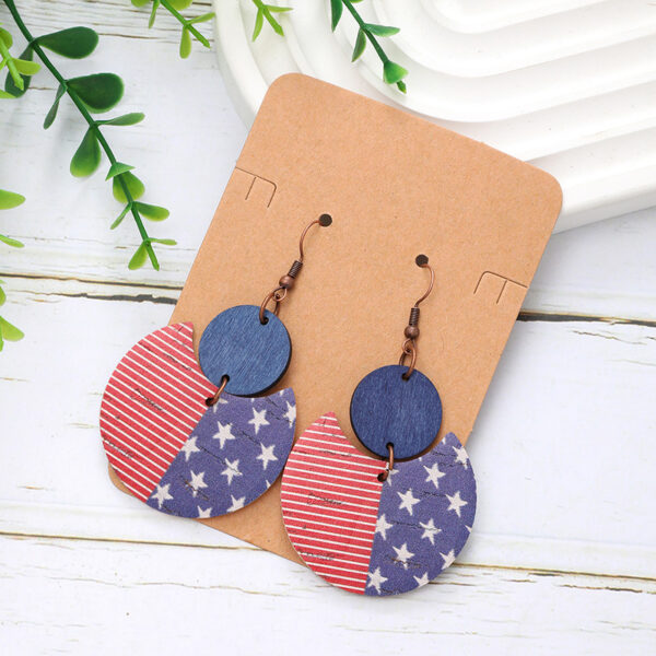 Wholesale Independence Day Stripe Earrings