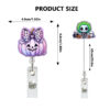 Wholesale Halloween Pumpkin Bow Ghost Buckle Retractable Rotatable Doctor and Nurse ID Card Buckle
