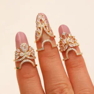 80 Gold Three-piece Ring Set
