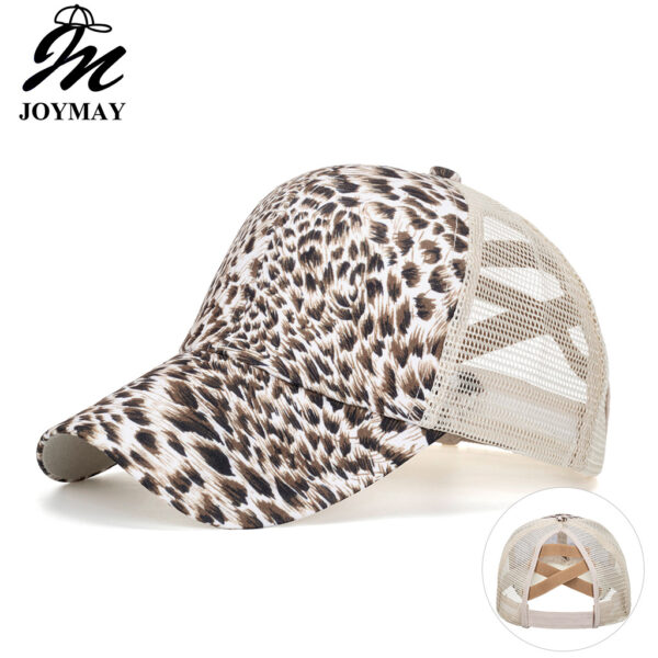 Wholesale Cross Border Hat Leopard Print Cross Baseball Cap Cap Casual Sunscreen Hat B1151