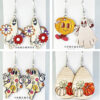Wholesale Autumn Floral Ghost Bohemian Vintage Thanksgiving Earrings