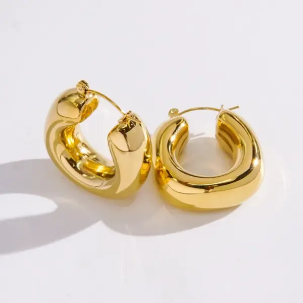 Wholesale 1 Pair IG Style Classic Style Geometric 304 Stainless Steel Earrings