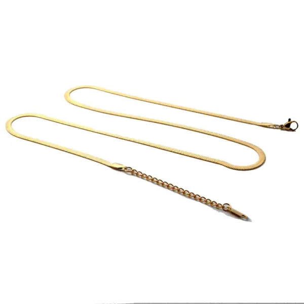 Wholesale Simple Style Geometric Stainless Steel Plating Necklace 1 Piece