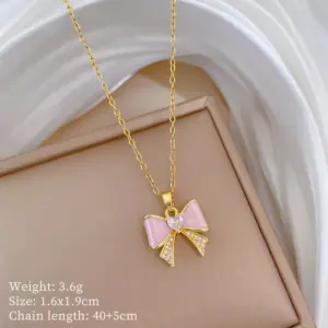 A319 Titanium Steel Chain Copper Pendant