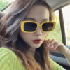 oly-d87e362138f9cdc969a1f94ccb3f9420 Wholesale Internet Celebrous Same Style Sunglasses Small Frame Rectangular 2022 New Korean Style Retro Sunglasses Women's High-end Sunglasses