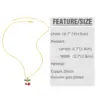 Plated 18K Gold Cherry 201 Stainless Steel Copper Modern Style Classic Pendant Necklace