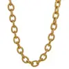 PVD Coated Real Gold Plated Geometric 304 Stainless Steel Punk Simple Style Waterproof Non Tarnish Bracelets Necklace