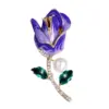 Wholesale Romantic Pin Flower Alloy Inlay Artificial Pearls Rhinestones Women'S Brooches