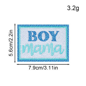 Badge mom blue