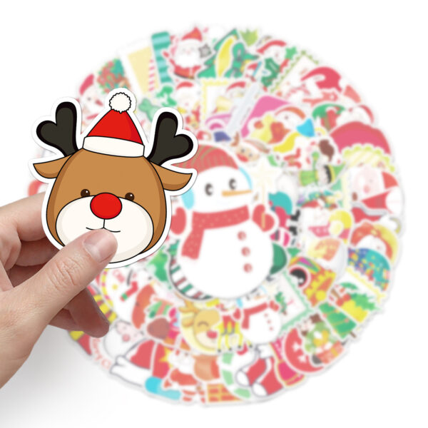 Wholesale 100 pcs/pack Christmas Graffiti Holiday Creative DIY Sticker Waterproof