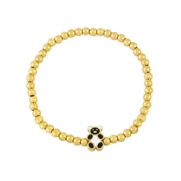 Wholesale European And American Fashion Cute Dog Paw Print Bracelet Simple Copper Bracelet