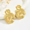 Wholesale 1 Pair Cute Exaggerated Sweet Flower 304 Stainless Steel Imitation Gold Electroplating Drop Earrings