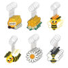 Wholesale Cross-Border Keychain Hot Selling Pvc Cartoon Keychain Little Bee Party Decoration Small Gift Key Hanging Jewelry