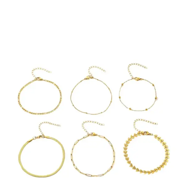 Wholesale Basic Simple Style Geometric 304 Stainless Steel Cable Chain Snake Chain Chain Bracelet In Bulk