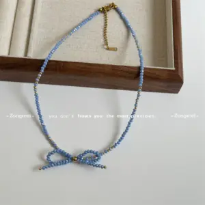 6# Beaded Crystal Necklace