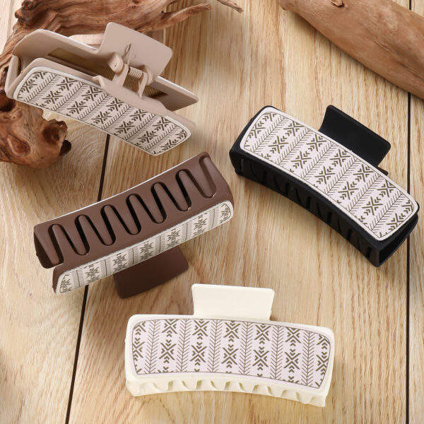 oly-d8cf86c66dd12959b2ab91da851d58c2 Wholesale white leather square hair hairpin Hair Clips