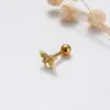 Wholesale 1 Piece Sweet Simple Style Geometric Wings Butterfly Plating Inlay Copper Zircon Cartilage Earrings