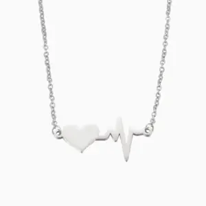 Wholesale PVD Coated 18K Gold Rose Gold Real Gold Plated Customization Laser Engraving Solid Color Stainless Steel Simple Style Waterproof Non Tarnish Stainless Steel Lobster Trigger Clasp Closure Pendant Necklace