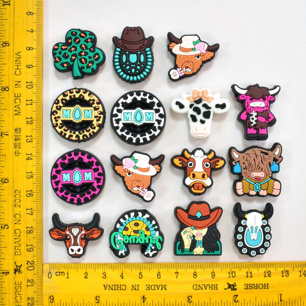 Wholesale Denim series soft rubber ballpoint pen beads