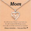 Wholesale Cross-border New Love Cross MOM Pendant European and American Fashion Elegant Clavicle Chain for Mother's Day Gift