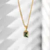 oly-d8ebff7a609e449ea87ad37275831979 Wholesale PVD Coated Real Gold Plated 18K Gold Heart 304 Stainless Steel Titanium Steel Waterproof Non Tarnish 304 Stainless Steel Titanium Steel Necklace