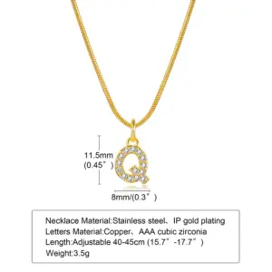 Gold / Letter Q