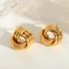 Wholesale 1 Pair Casual Simple Style Artistic Irregular Geometric Heart Shape Plating 304 Stainless Steel 18K Gold Plated Ear Studs