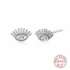 925 Sterling Silver Zircon Eye Ear Studs
