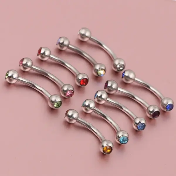 Wholesale Fashion Rhombus Stainless Steel Rhinestones Ear Studs 1 Piece