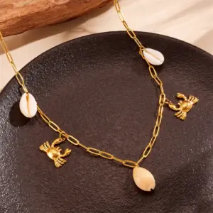 Shell Crab Necklace