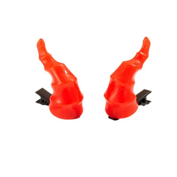 Wholesale devil horns elves cute anime headdress edge clip Halloween 3.8*2*3.8cm