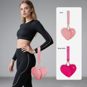 oly-d9291d7f24cd013a6d8c1dec92da5073 Wholesale in stock Selling Lulu Love Wrist Bag Splicing Two-in-One Bank Card Bag Coin Purse for Women