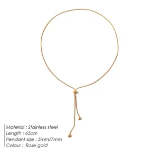 Necklace 65cm / Rose Gold