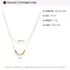 Wholesale PVD Coated 18K Gold Real Gold Plated Round Oval Heart Shape 304 Stainless Steel Imitation Pearl IG Style Waterproof Non Tarnish 304 Stainless Steel Lobster Trigger Clasp Closure Pendant Necklace