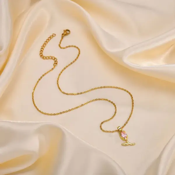 Wholesale Copper Gold Plated Lady Plating Inlay Flower Zircon